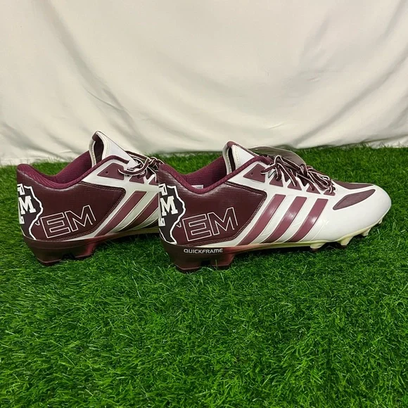 NWT Adidas Texas A&M CrazyQuick L Mens Size 13.5 Maroon White Football Cleats - Picture 11 of 15
